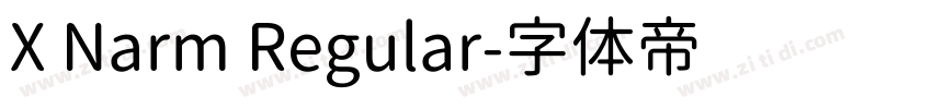 X Narm Regular字体转换